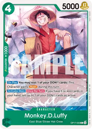 Carta Monkey.D.Luffy OP17-030