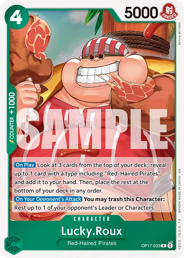 Carta Lucky.Roux OP17-033