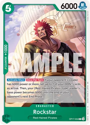 Carta Rockstar OP17-034