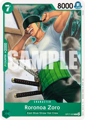 Carta Roronoa Zoro OP17-035