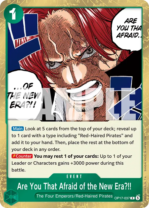 Carta Are You That Afraid of the New Era?!! OP17-037