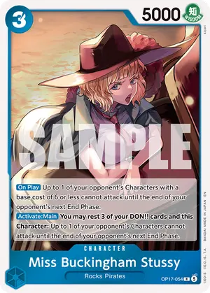 Carta Miss Buckingham Stussy OP17-054