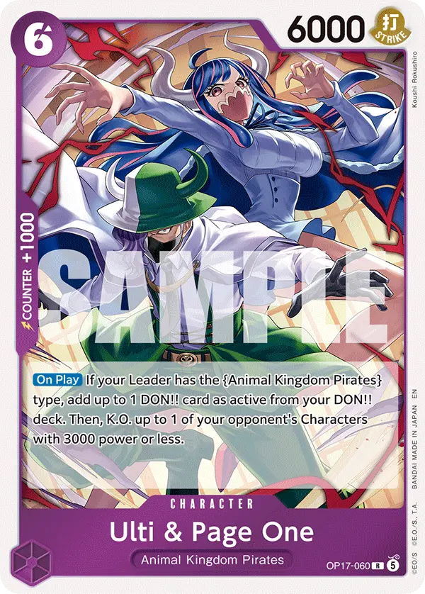 Carta Ulti & Page One OP17-060