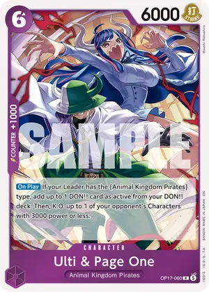Carta Ulti & Page One OP17-060