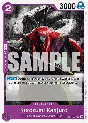 Carta Kurozumi Kanjuro OP17-067