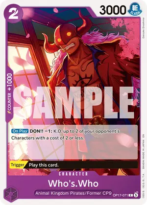Carta Who's.Who OP17-071