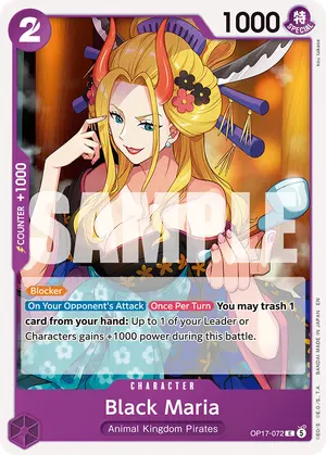 Carta Black Maria OP17-072