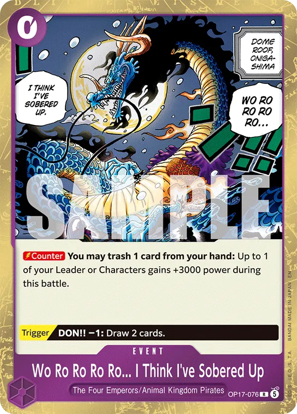 Wo Ro Ro Ro Ro... I Think I've Sobered Up OP17-076 card