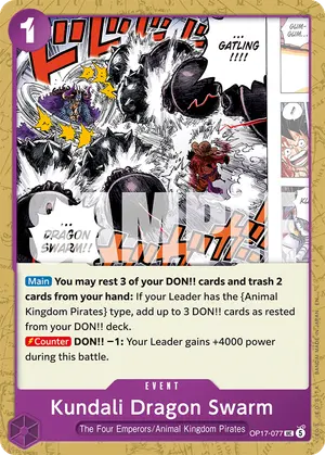 Carta Kundali Dragon Swarm OP17-077