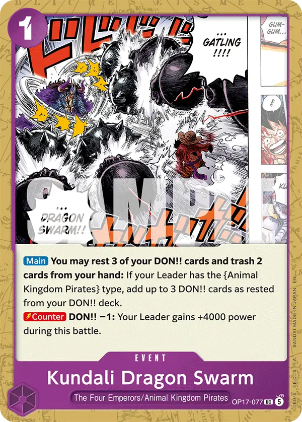 Carta Kundali Dragon Swarm OP17-077