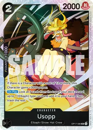 Carta Usopp OP17-080