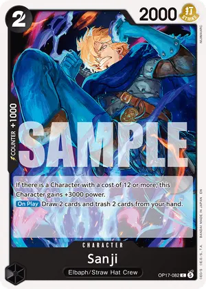 Carta Sanji OP17-082