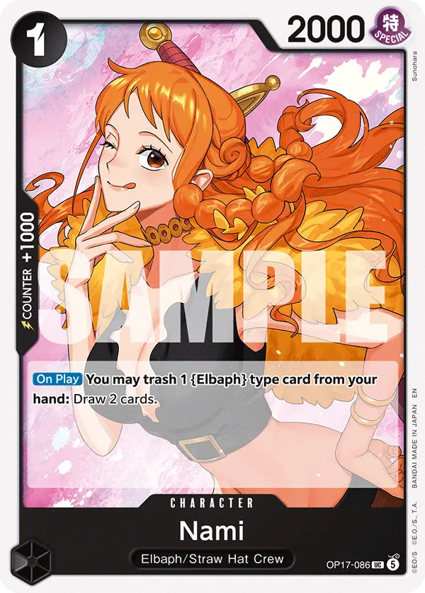 Carta Nami OP17-086