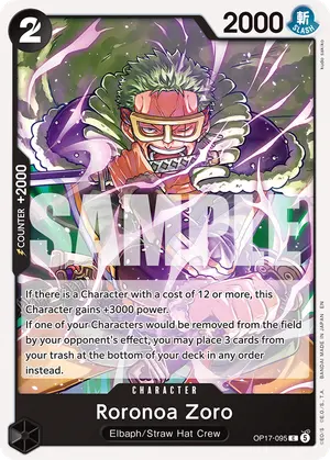 Carta Roronoa Zoro OP17-095