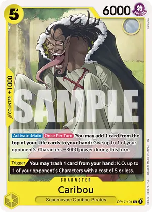 Carta Caribou OP17-101
