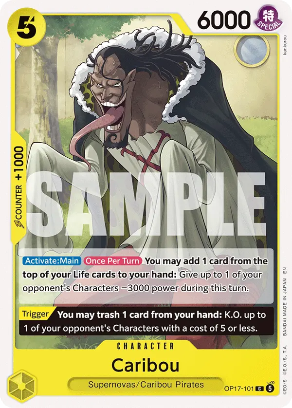 Carta Caribou OP17-101