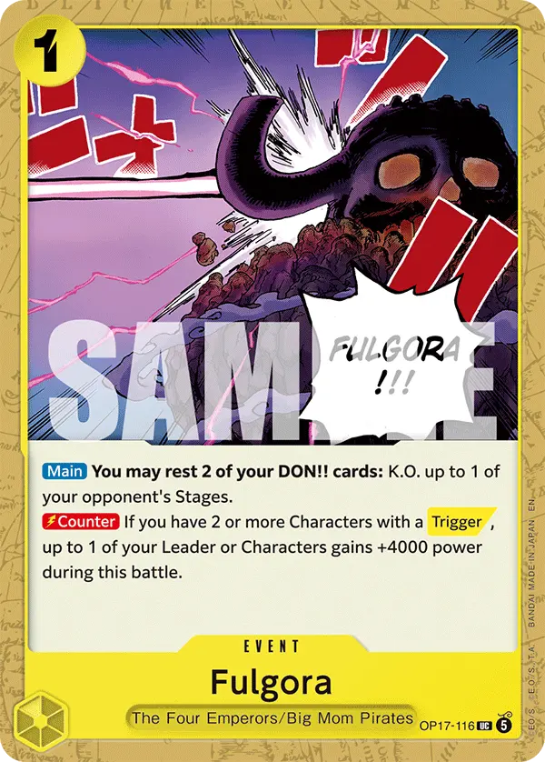 Fulgora OP17-116 card