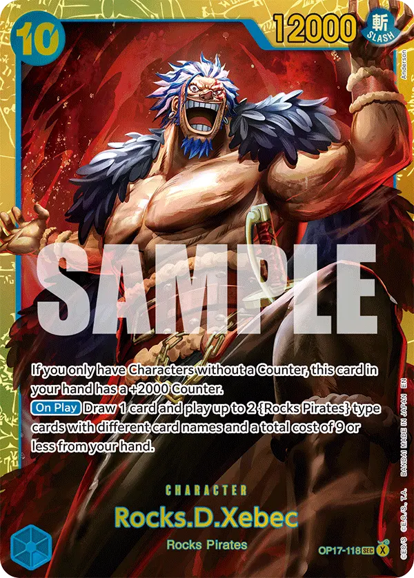 Carta Rocks.D.Xebec OP17-118