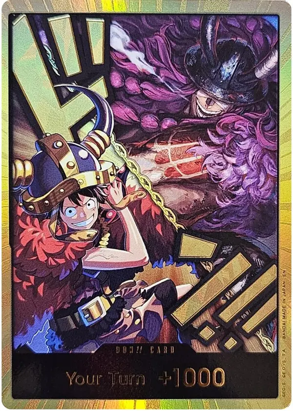 Carta DON!! Card (Alternate Art) (Luffy and Loki) (Gold)