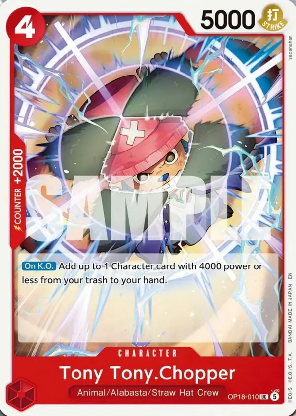 Tony Tony.Chopper OP18-010 card