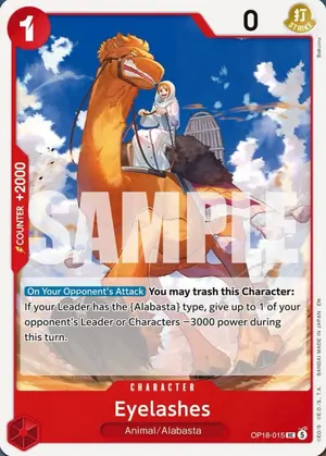 Carta Eyelashes OP18-015, versión Normal