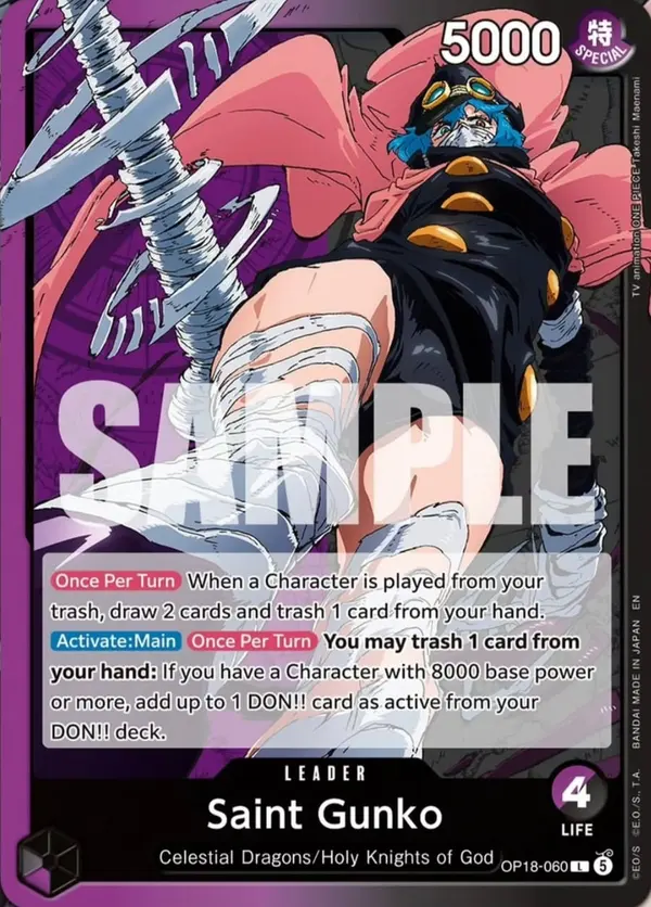 Carta Saint Gunko OP18-060