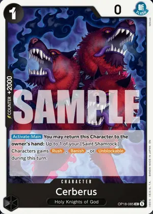 Carta Cerberus OP18-085