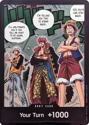 Carta DON!! Card (Trafalgar Law, Eustass Kid and Monkey.D.Luffy) (Double Pack Set Vol. 4)