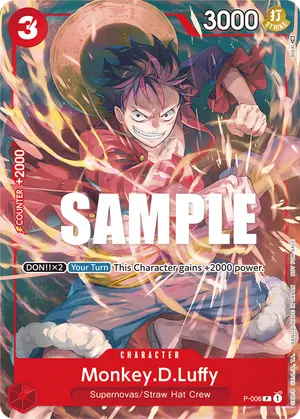 Carta Monkey.D.Luffy P-006