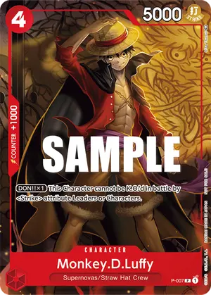Carta Monkey.D.Luffy P-007