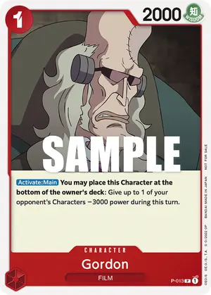 Carta Gordon P-013