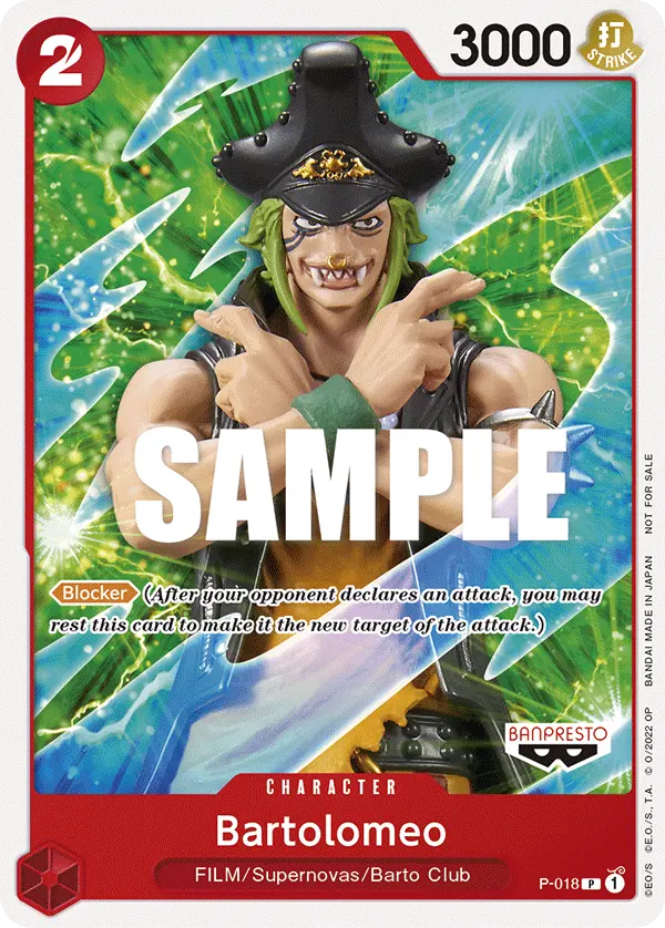 Bartolomeo P-018 card