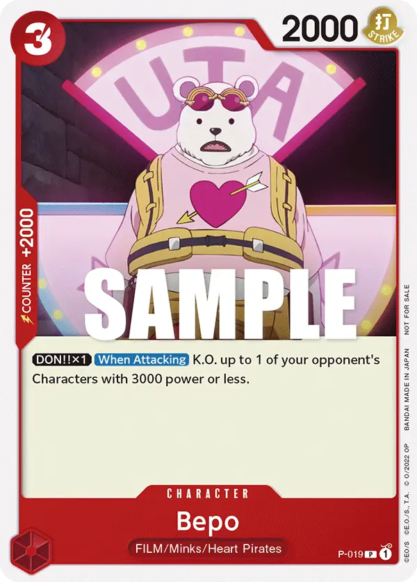 Carta Bepo P-019