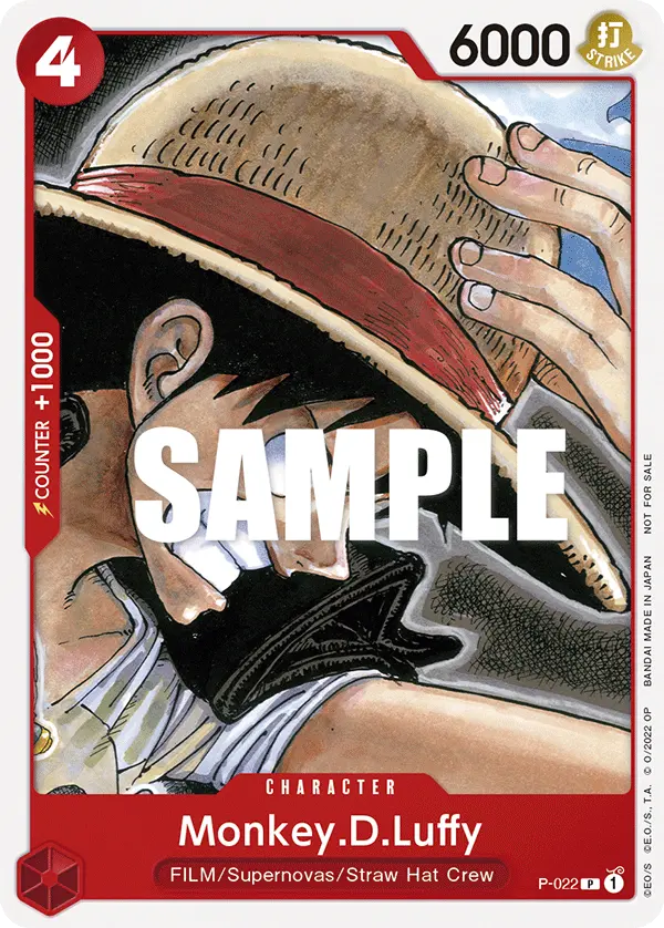 Monkey.D.Luffy P-022 card