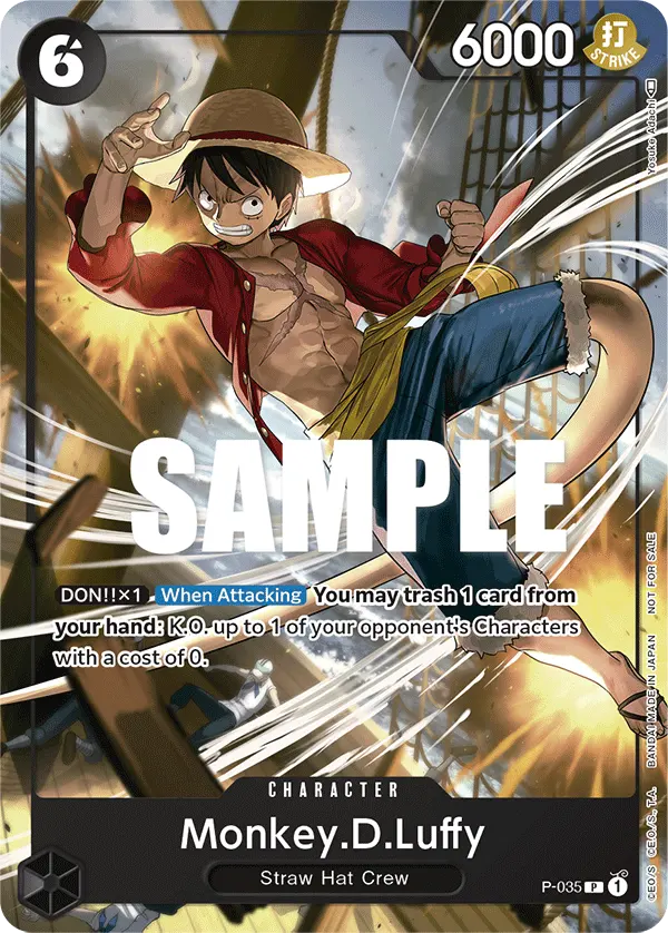 Carta Monkey.D.Luffy P-035
