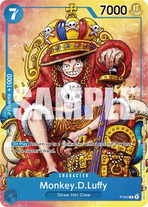Carta Monkey.D.Luffy P-043