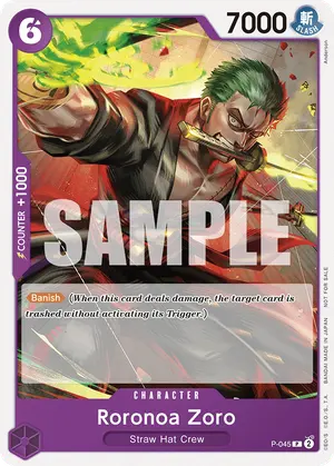 Carta Roronoa Zoro P-045