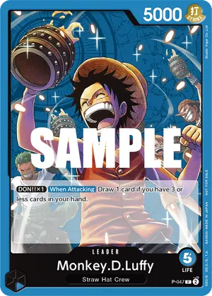 Carta Monkey.D.Luffy P-047