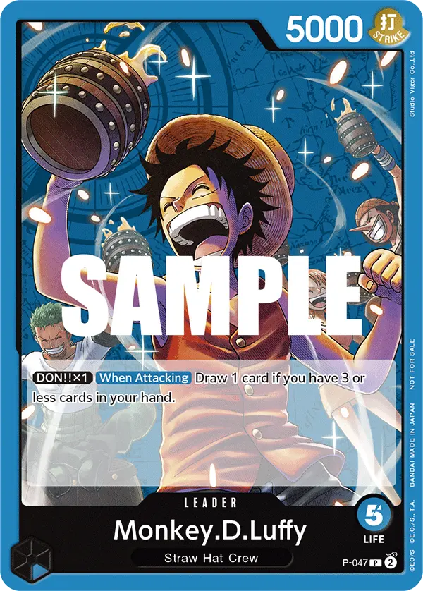 Carta Monkey.D.Luffy P-047