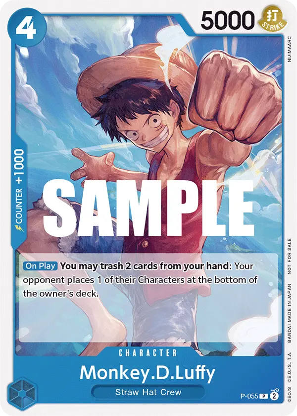 Monkey.D.Luffy P-055 card