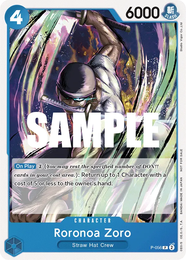 Carta Roronoa Zoro P-056