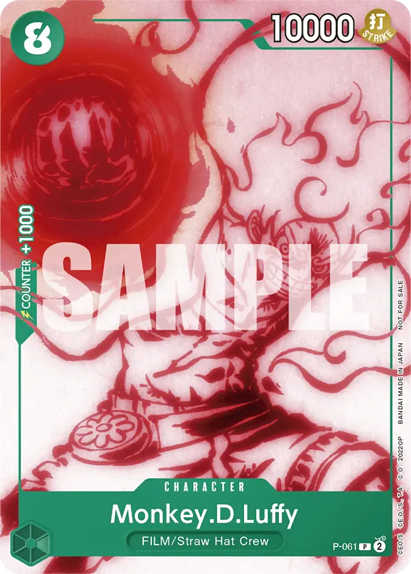 Carta Monkey.D.Luffy P-061