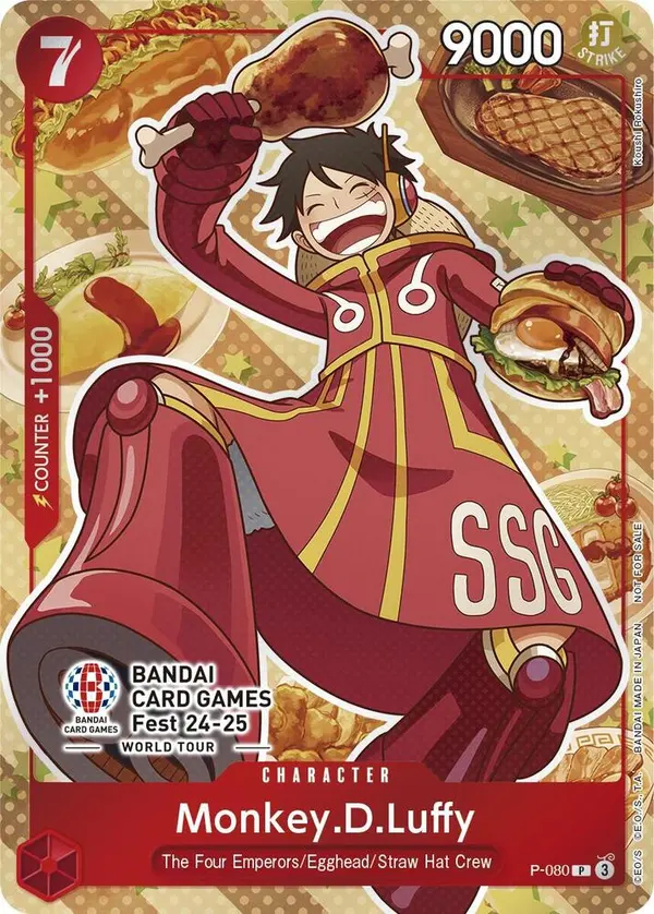 Carta Monkey.D.Luffy P-080