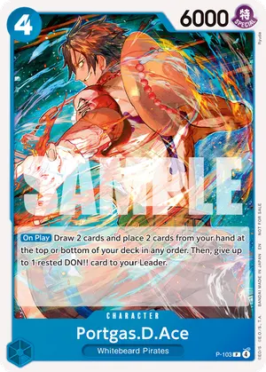 Carta Portgas.D.Ace P-103