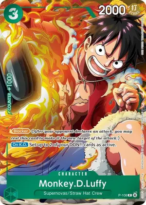Carta Monkey.D.Luffy P-108
