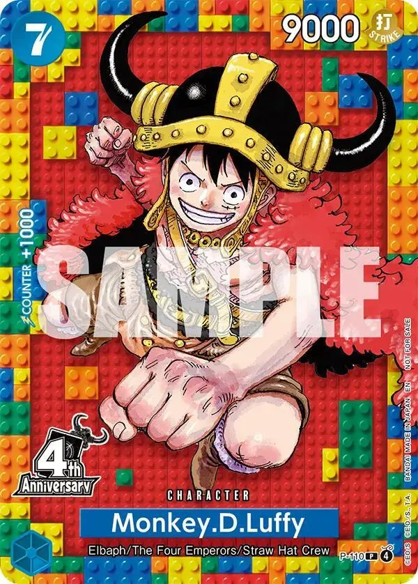Monkey.D.Luffy P-110 card