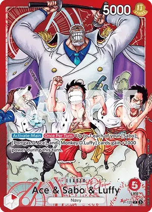 Carta Ace & Sabo & Luffy P-122
