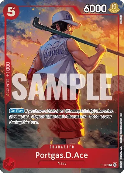Portgas.D.Ace P-128 card