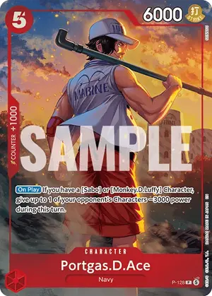 Carta Portgas.D.Ace P-128