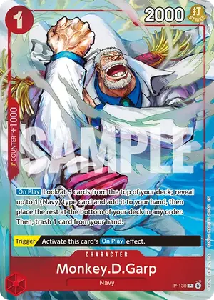 Carta Monkey.D.Garp P-130